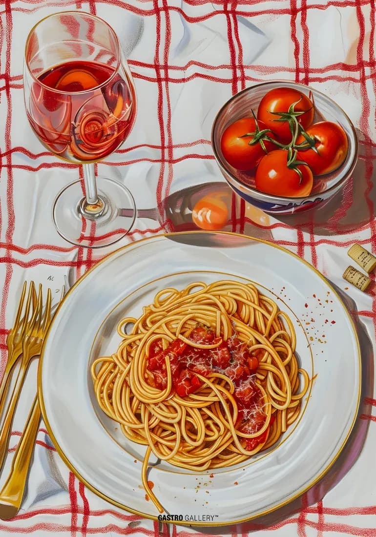 Spaghetti Pomodoro — view 1
